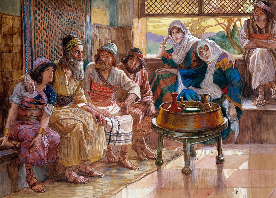 Job and his family, by (James) Jacques Joseph Tissot, France, 1836-1902